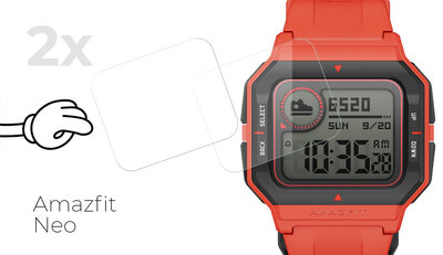 Ochronne szkło Mosh Tempered Glass Protector 0.3mm pro Amazfit Neo (2ks)
