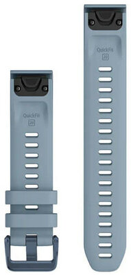 Pasek silikonowy Garmin 20mm (do Garmin Fenix 8/7S/6S (43mm) itd.), niebieski, QuickFit + wydłużona część, 010-13029-00