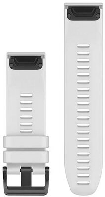 Pasek silikonowy Garmin 26mm (do Garmin Fenix 8/7X/6X (51mm), Tactix i inne), biały, QuickFit, 010-12903-00