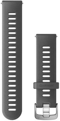 Silikonowy pasek Garmin 20mm (pro Venu, Venu Sq, Venu 2 plus aj.), szary V1, Quick Release
