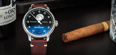 MeisterSinger Stratoscope Automatic Moonphase Date ST982_SVSL02