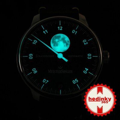 MeisterSinger Stratoscope Automatic Moonphase Date ST982_SVSL02