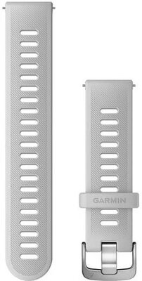 Pasek silikonowy Garmin 20mm (do Venu, Venu Sq, Venu 2 Plus itd.), biały, Quick Release, 010-11251-9Q