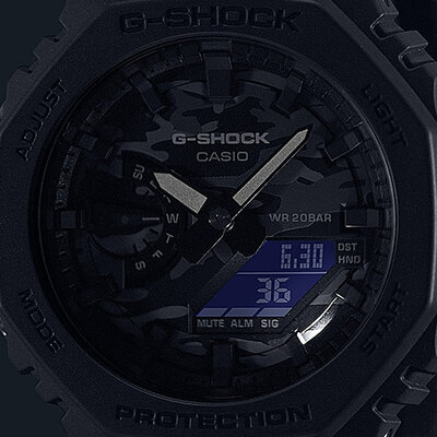 Casio G-Shock Original GA-2100CA-8AER Utility Camo Series Carbon Core Guard