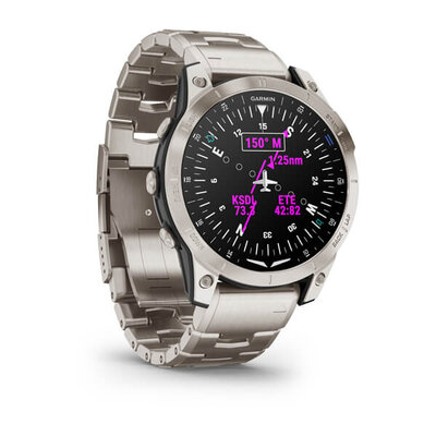 Garmin D2 Mach 1, Vented Titanium Bracelet (+ pasek zamienny)
