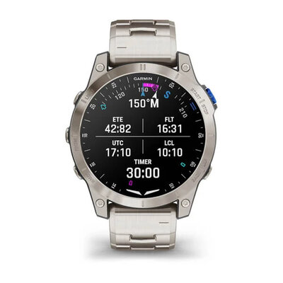 Garmin D2 Mach 1, Vented Titanium Bracelet (+ pasek zamienny)