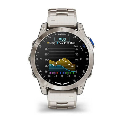 Garmin D2 Mach 1, Vented Titanium Bracelet (+ pasek zamienny)