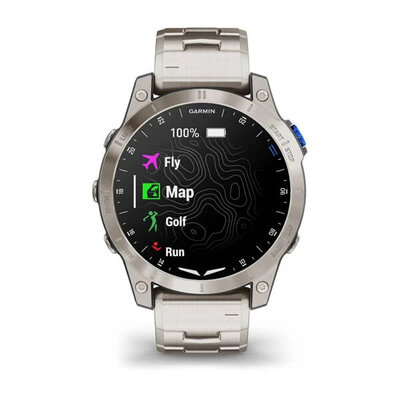 Garmin D2 Mach 1, Vented Titanium Bracelet (+ pasek zamienny)