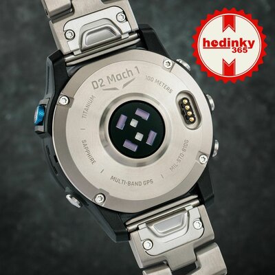 Garmin D2 Mach 1, Vented Titanium Bracelet (+ pasek zamienny)