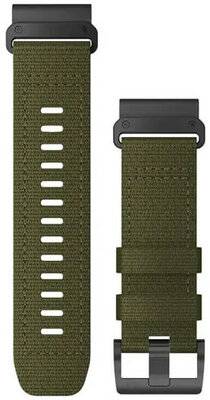 Nylonowy pasek Garmin 26mm (pro Garmin Fenix 8/7X/6X (51mm), Tactix aj.), zielony, QuickFit
