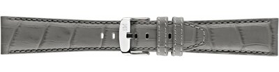 Skórzany pasek Morellato Soccer M 4497B44.092, szary, ekoskóra