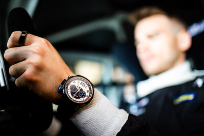 Edox Chronorally Chronograph 38001-tinnbu-bn BMW Limited Edition 2000pcs (+ zapasowy pasek)