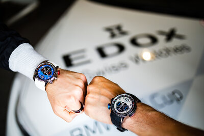 Edox Chronorally Chronograph 38001-tinnbu-bn BMW Limited Edition 2000pcs (+ zapasowy pasek)