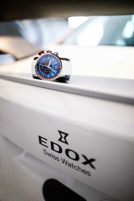 Edox Chronorally Quartz Chronograph 38001 TINR BUDN BMW Limited Edition 2000pcs (+ pasek zamienny)