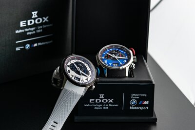 Edox Chronorally Quartz Chronograph 38001 TINR BUDN BMW Limited Edition 2000pcs (+ pasek zamienny)