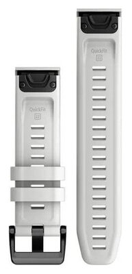 Pasek silikonowy Garmin 22mm (do Garmin Fenix 8/7/6 (47mm), Epix 2 itp.), biały V1, QuickFit, 010-13123-00