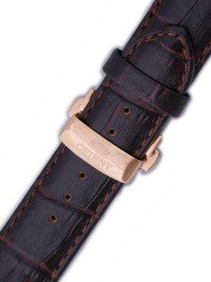 Skórzany pasek Orient UDCVWRT 24mm (do modelu FETAC), brązowy