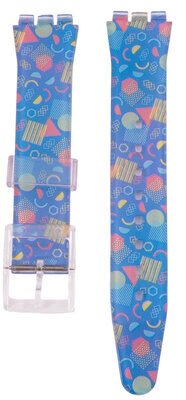Pasek plastikowy Ricardo Barletta 17mm (do Swatch), Multicolor