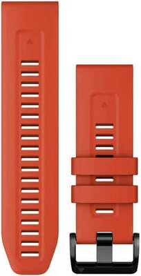 Silikonowy pasek Garmin 26mm (pro Garmin Fenix 8/7X/6X (51mm), Tactix aj.), czerwony V2, QuickFit