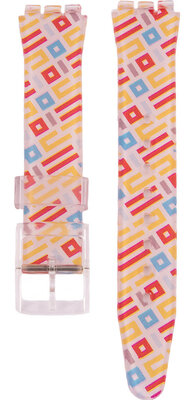 Pasek silikonowy Ricardo Barletta 17mm (do Swatch), Multicolor