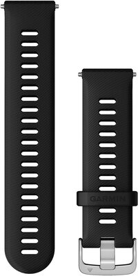 Silikonowy pasek Garmin 22mm (pro Venu, Forerunner 255, Vívoactive 4 aj.), czarny, Quick Release