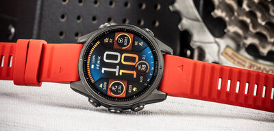 Silikonowy pasek Ricardo 20mm (pro Garmin Fenix 8/7S/6S (43mm), aj.), czerwony, QuickFit