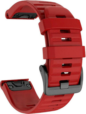 Pasek silikonowy Ricardo Livigno 20mm, Red, QuickFit