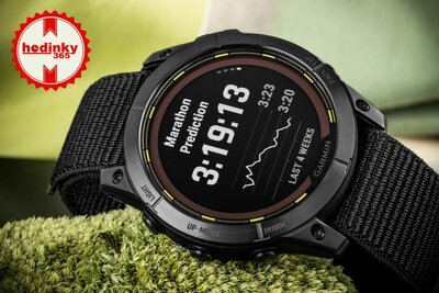 Garmin Enduro 2 Carbon Gray DLC Titanium / Black UltraFit Nylon Strap (+ zamienny pasek)