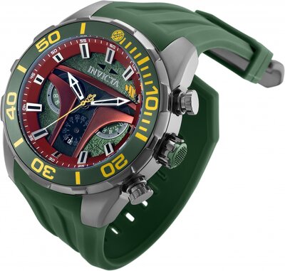 Invicta Star Wars Quartz 50mm 35051 Boba Fett Limited Edition 1977pcs