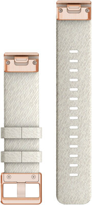 Pasek nylonowy Garmin 20mm (do Garmin Fenix 8/7S/6S (43mm), itd.), biały V2, QuickFit, 010-13102-09