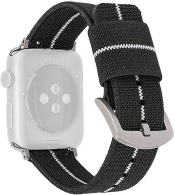 pasek nylonowy Ricardo (do Apple Watch 42/44/45/49mm), czarny V1