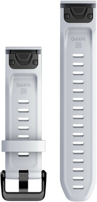Pasek silikonowy Garmin 20mm (Fenix 7S/6S/5S), biały V3, QuickFit, 010-13102-03
