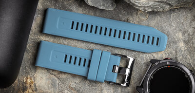 Silikonowy pasek Ricardo 26mm (pro Garmin Fenix 8/7X/6X (51mm), Tactix aj.), niebieski V1, QuickFit