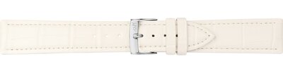 Skórzany pasek Morellato Tiglio 5673D74.017 M, biały, ekoskóra