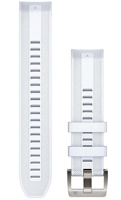 Silikonowy pasek Garmin 22mm (pro Garmin MARQ 2), biały