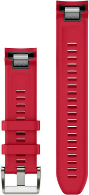 Pasek silikonowy Garmin 22mm (do Garmin Fenix 8/7/6 (47mm), Epix 2 itd.), czerwony V2, QuickFit, 010-13225-03