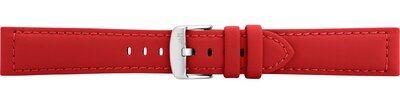 Skórzany pasek Morellato Capri 5761D82.083 M, czerwony, materiał z recyklingu