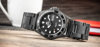 Stalowa bransoleta Ricardo Vacone, czarna