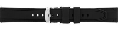 Pasek silikonowy Morellato Brais 5755187.019 L, czarny, Quick Release