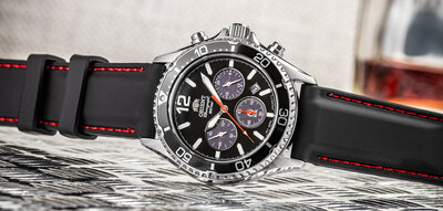 Silikonowy pasek Ricardo Fermo, czarny V1