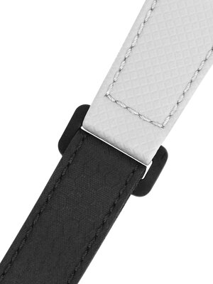 Czarno-biały pasek Morellato Grip 5762D83.017 M (materiał z recyklingu, materiał)