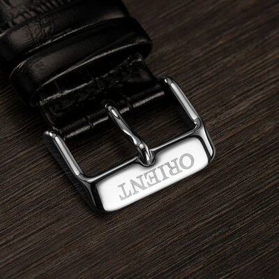 Skórzany pasek Orient UDEVNSB 21mm (Pro modely AC00 Verze 1 a 2), czarny