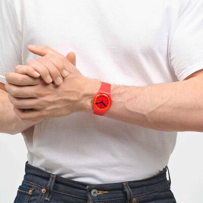 Swatch Proudly Red SO29R705
