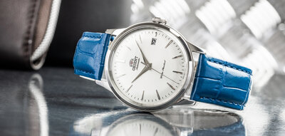 Skórzany pasek Ricardo Todi, niebieski V1