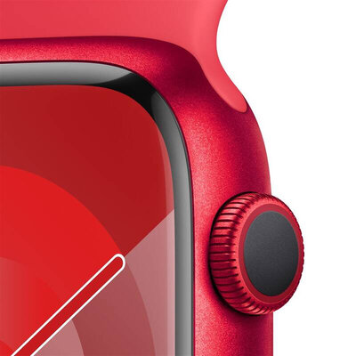 Apple Watch Series 9 GPS 45mm (PRODUCT) RED Aluminium Case / (PRODUCT) RED Sport Band - M/L