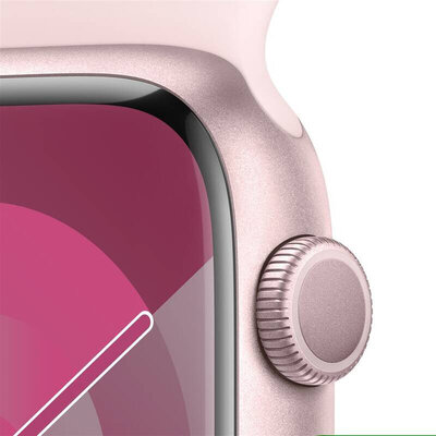Apple Watch Series 9 GPS 41mm Pink Aluminium Case / Light Pink Sport Band - M/L