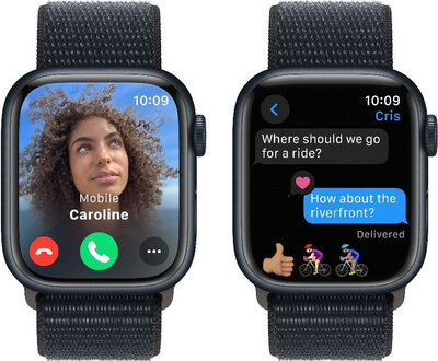 Apple Watch Series 9 GPS 45mm Midnight Aluminium Case / Midnight Sport Loop