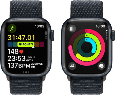 Apple Watch Series 9 GPS 45mm Midnight Aluminium Case / Midnight Sport Loop