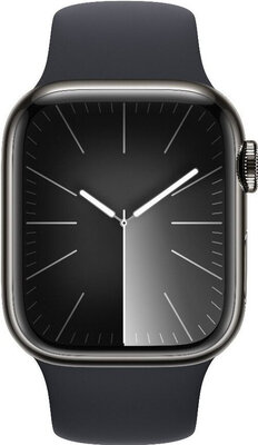 Apple Watch Series 9 GPS + Cellular 45mm Graphite Stainless Steel Case / Midnight Sport Band - M/L