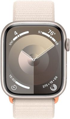 Apple Watch Series 9 GPS + Cellular 45mm Starlight Aluminium Case / Starlight Sport Loop